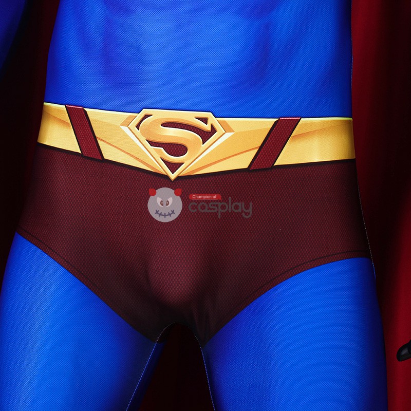Clark Kent Return Blue Jumpsuit Steel Man Return Cosplay Costume